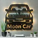 BMW İsimli Işıklı Dekoratif Duvar Tablosu