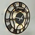 Diş doktorlarına özel isimli LED ışıklı dekoratif duvar saati