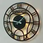 Diş doktorlarına özel isimli LED ışıklı dekoratif duvar saati