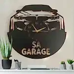 BMW İsimli Işıklı Dekoratif Duvar Saati