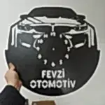 BMW İsimli Işıklı Dekoratif Duvar Saati