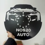 BMW İsimli Işıklı Dekoratif Duvar Saati