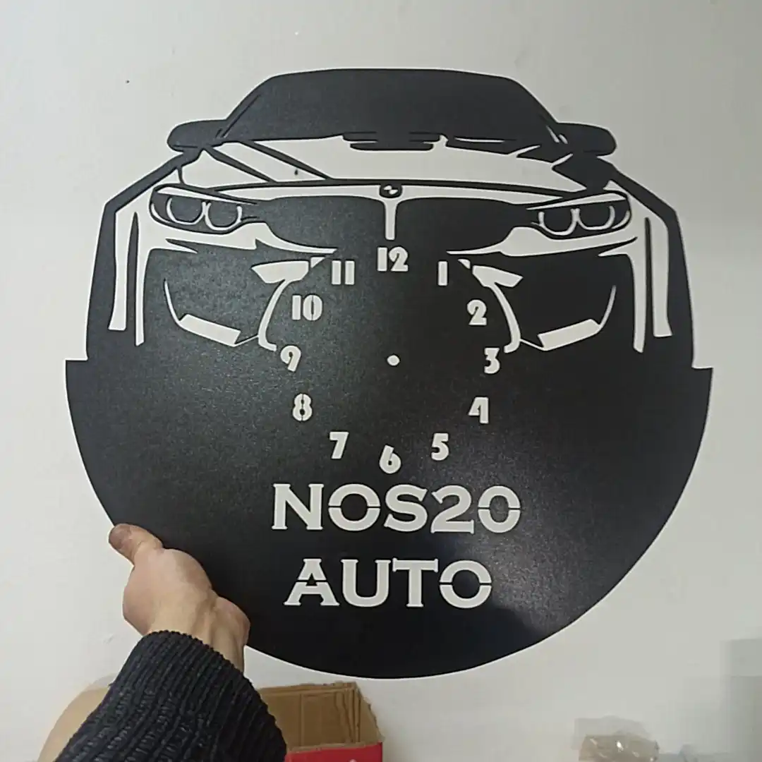 BMW İsimli Işıklı Dekoratif Duvar Saati