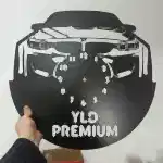 BMW İsimli Işıklı Dekoratif Duvar Saati