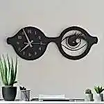 Optikçilere Özel Gözlük Tasarımlı Modern Optik Duvar Saati