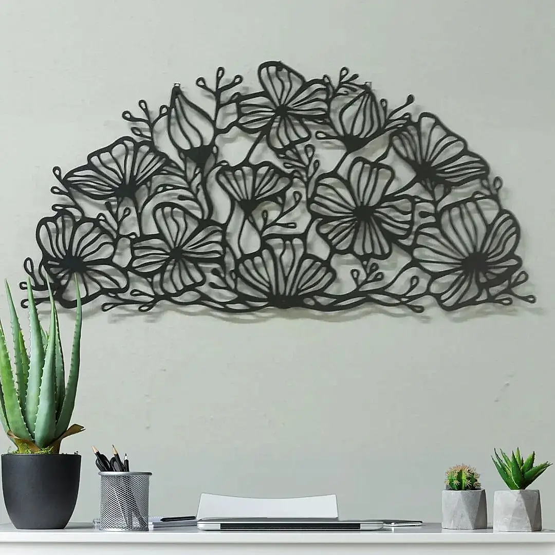 Lotus Mandala Tasarımlı Dekoratif Ev Duvar Tablosu - Görsel 1