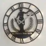 Avukatlara İsim Yazılabilir Işıklı Modern Ofis Duvar Saati - Görsel 6