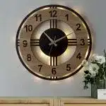 Modern Sonoma LED Işıklı Şık Dekoratif Ev Duvar Saati