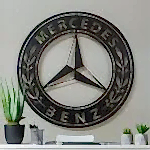 Mercedes Benz Tasarımlı Modern Şık Oto Galeri Duvar Tablosu