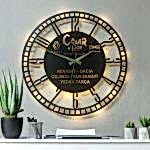 Otomotiv Servisine İsim Yazılabilir Işıklı Tamirhane Duvar Saati