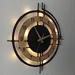 Sonoma Çember Tasarımlı LED Işıklı Modern Şık Ev Duvar Saati - Görsel 4