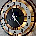 Beyaz Çember Tasarımlı LED Işıklı Modern Şık Ev Duvar Saati - Görsel 6