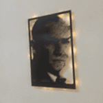 Atatürk Silüet Tasarımlı Işıklı Estetik Ofis Duvar Tablosu - Görsel 2