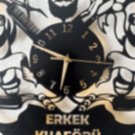 Erkek Kuaförü İçin İsim Yazılan Işıklı Kuaför Duvar Saati - Görsel 6