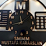 Mali Müşavir Tasarımlı İsim Yazılan Işıklı Ofis Duvar Saati - Görsel 6