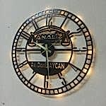 Avukat Tasarımlı İsim Yazılan Işıklı Modern Ofis Duvar Saati - Görsel 2