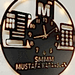 Mali Müşavir Tasarımlı İsim Yazılan Işıklı Ofis Duvar Saati - Görsel 5