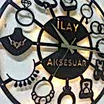 Takı Aksesuar Tasarımlı İsim Yazılan Işıklı Butik Duvar Saati - Görsel 5