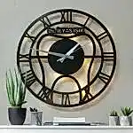 Diş doktorlarına özel isimli LED ışıklı dekoratif duvar saati