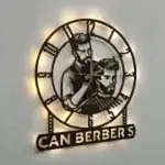 Erkek Berberi Temalı Işıklı Duvar Saati