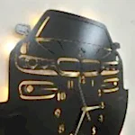 BMW tasarımlı LED ışıklı isim yazılabilir dekoratif duvar saati