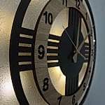 Sonoma renkli 40 cm ışıklı modern dekoratif ev duvar saati